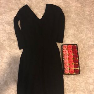 Black sweater dress small